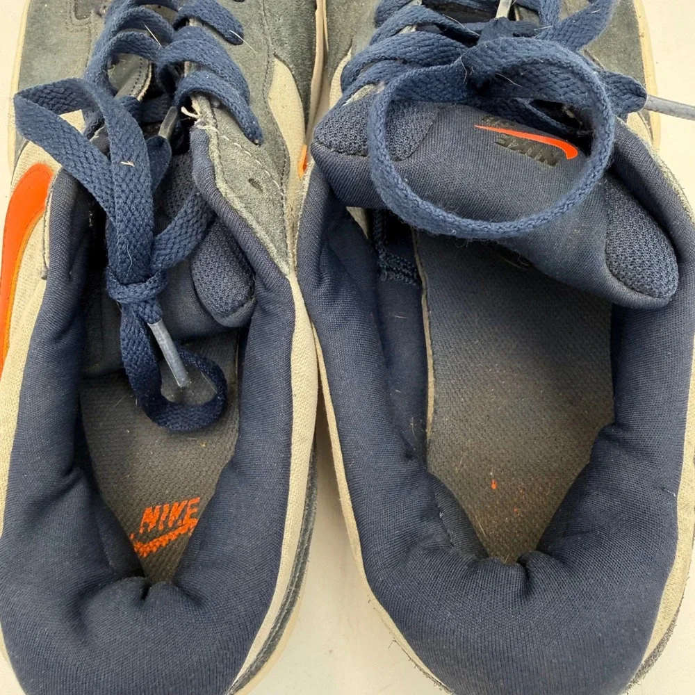 Nike SB Force 58 Mens Navy Grey Orange Skate Shoes DV5477-400 Size 11